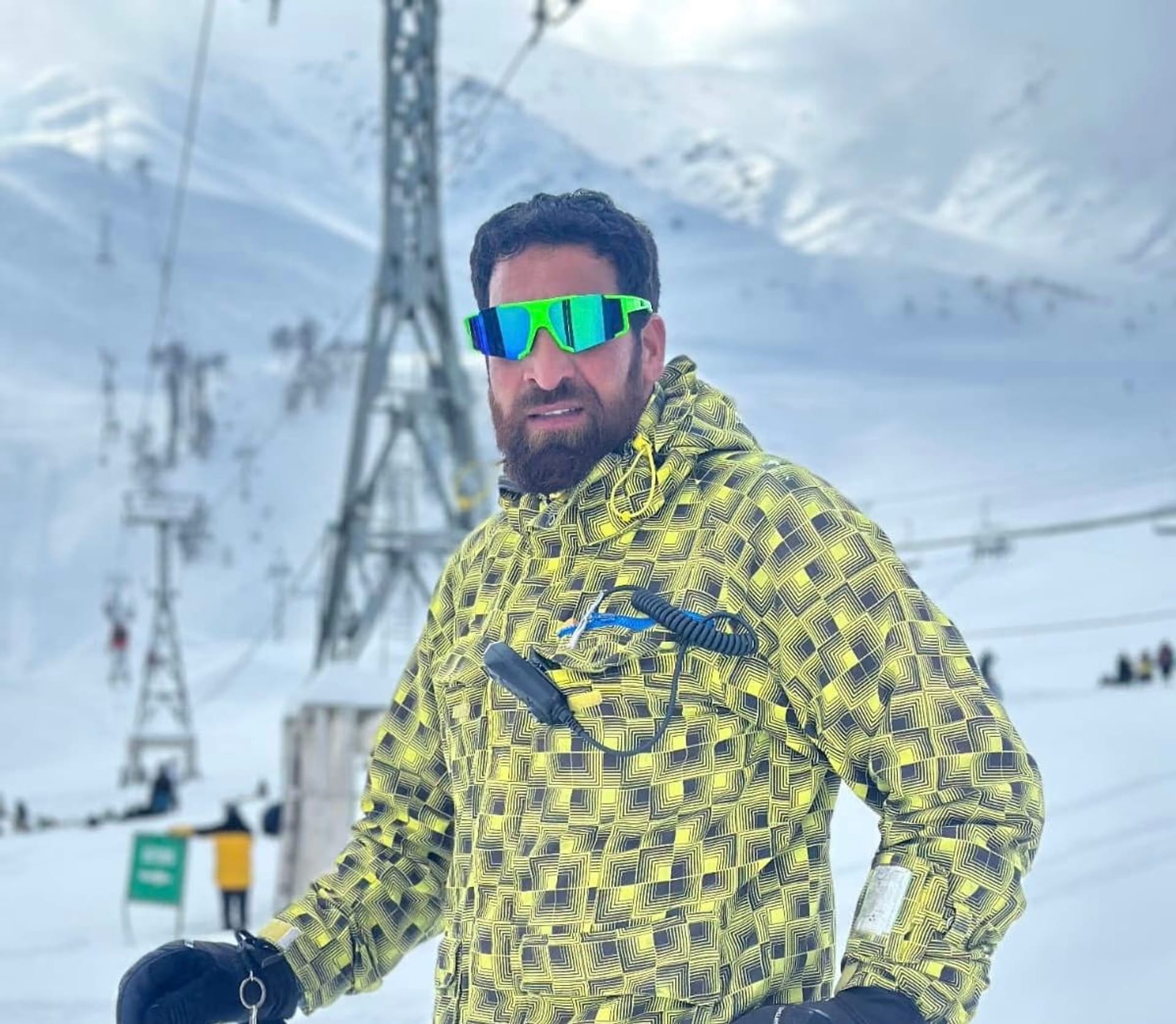 Sajad Wani, Ski Instructor and Backcountry Tail Guide at Gulmarg Snowkings.